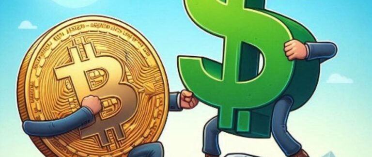 US Dollar and Bitcoin Price